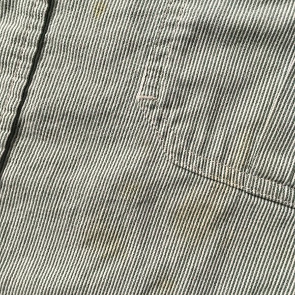 #00 John Deere Men's Long Sleeve Button Up Shirt Size Large Ivory Double Pockets - Picture 7 of 11